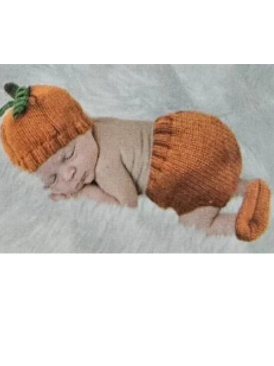 So'Dorable Other - NWT So Dorable Baby Pumpkin 3PC Prop Set Hat Diaper Cover Booties 0-6M